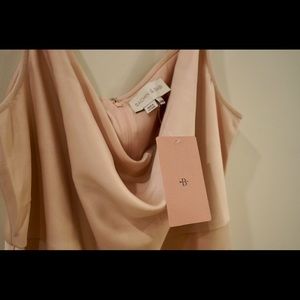 Cali Satin Charmeuse Midi Dress in Oyster by BHLDN (Anthropologie)